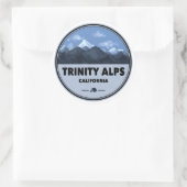 Sticker Rond Trinity Alps Camping Californie (Sac)