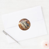 Sticker Rond Trio des loups (Enveloppe)