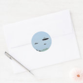 Sticker Rond Trio UFO (Enveloppe)