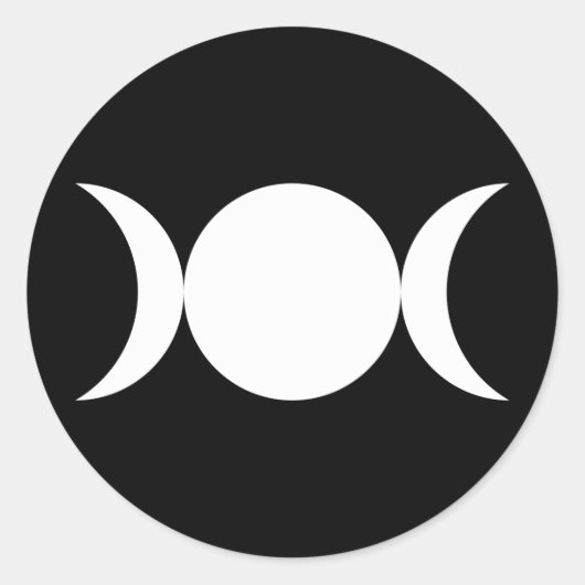 Sticker Rond Triple Déesse (Devant)