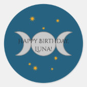 Sticker Rond Triple Lune (Devant)