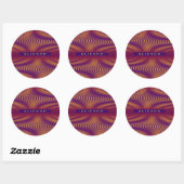 Sticker Rond Trippy custom (Feuille)