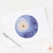 Sticker Rond Trippy Psychedelic Starstorm Fine Fractal (Enveloppe)