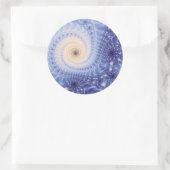 Sticker Rond Trippy Psychedelic Starstorm Fine Fractal (Sac)