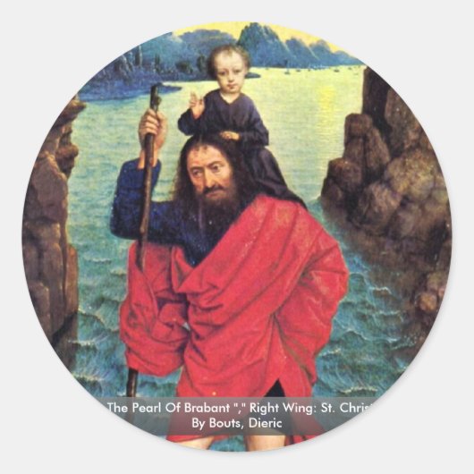 Sticker Rond Triptyque La Perle De Brabant (Devant)