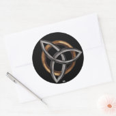 Sticker Rond Triquetra (Brown/Argent) (Enveloppe)