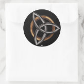 Sticker Rond Triquetra (Brown/Argent) (Sac)