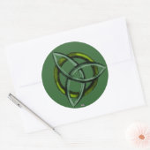 Sticker Rond Triquetra (vert) (Enveloppe)