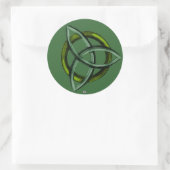 Sticker Rond Triquetra (vert) (Sac)