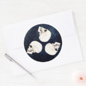 Sticker Rond Triskel des crânes (Enveloppe)