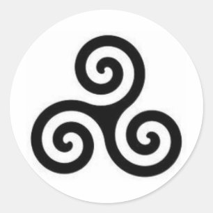 Sticker Rond Triskele