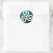 Sticker Rond Triskele Celtic Spiral (Sac)