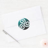 Sticker Rond Triskele Celtic Spiral (Enveloppe)