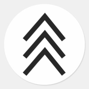 Sticker Rond Trisomie 21 Syndrome de Down Trois Flèches Chromos