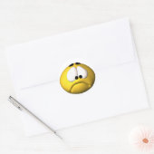 Sticker Rond triste (Enveloppe)