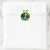 Sticker Rond Triste Alien (Sac)