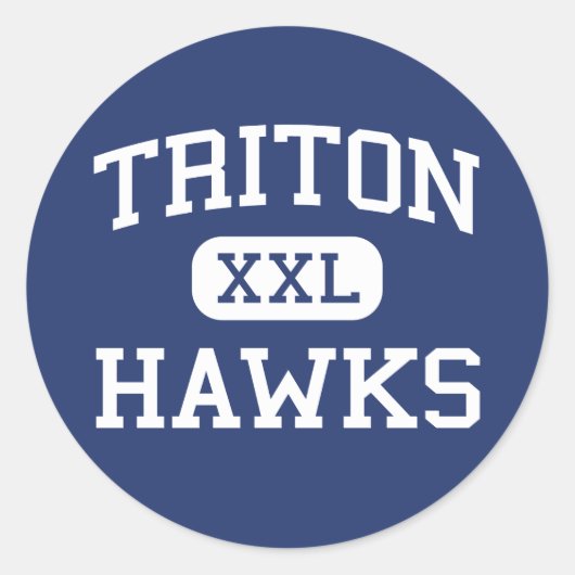 Sticker Rond Triton - Hawks - High - Erwin Caroline du Nord (Devant)