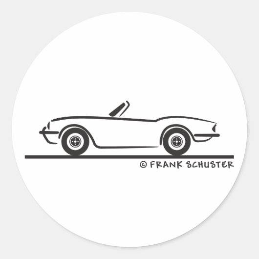 Sticker Rond Triumph Spitfire (Devant)