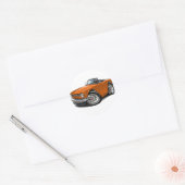 Sticker Rond Triumph TR6 Orange Car (Enveloppe)