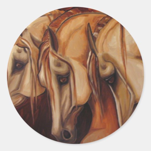 Sticker Rond Trois Arabes (Devant)