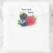 Sticker Rond Trois baies sauvages (Sac)