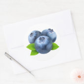 Sticker Rond Trois bleuets (Enveloppe)