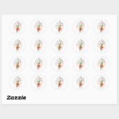 Sticker Rond trois chutes de neige (Feuille)
