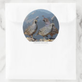 STICKER ROND TROIS COURRIER ET SHASTA (Sac)