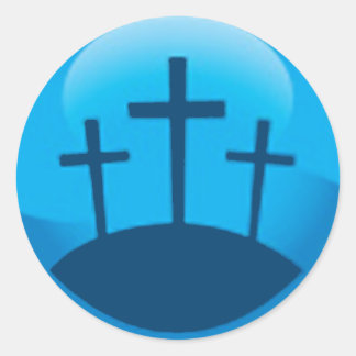 Sticker Rond trois croix