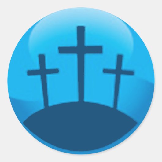Sticker Rond trois croix (Devant)