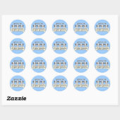 Sticker Rond Trois entrées anglaises (Feuille)