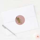 Sticker Rond Trois Fleur De Lis (Enveloppe)