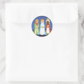 Sticker Rond Trois hommes sages (Sac)