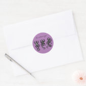 Sticker Rond Trois Lizards noirs style Thunder_Cove sud-ouest (Enveloppe)