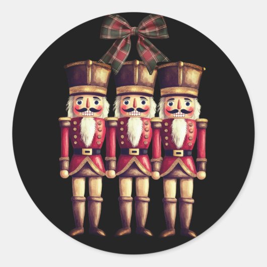 Sticker Rond Trois noix de cou Rouge Classic Stic Rond (Devant)