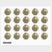 Sticker Rond Trois petits tigres (Feuille)