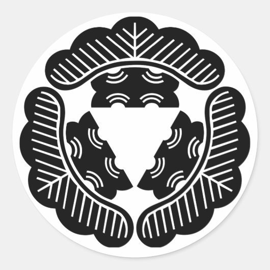 Sticker Rond Trois pins (Devant)