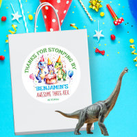 Trois rex mignon dinosaures fête d'anniversaire en