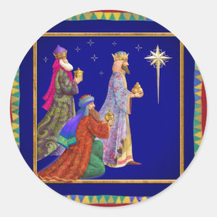 Sticker Rond Trois sages