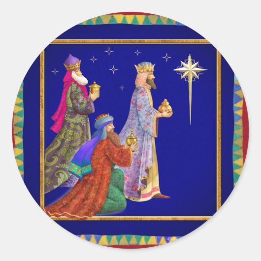 Sticker Rond Trois sages (Devant)
