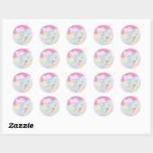 Sticker Rond Trois Scoops de Fun (Feuille)