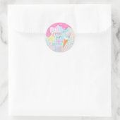 Sticker Rond Trois Scoops de Fun (Sac)