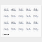Sticker Rond Trois terriers West Highland White (Feuille)