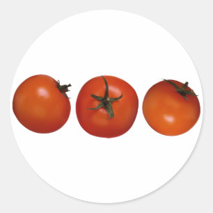 Sticker Rond Trois tomates