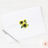 Sticker Rond Trois tournfleurs (Enveloppe)