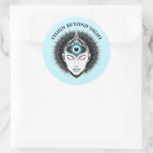 Sticker rond troisième oeil (Sac)