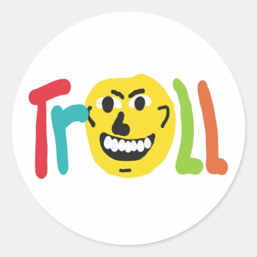 Sticker Rond Troll (Devant)
