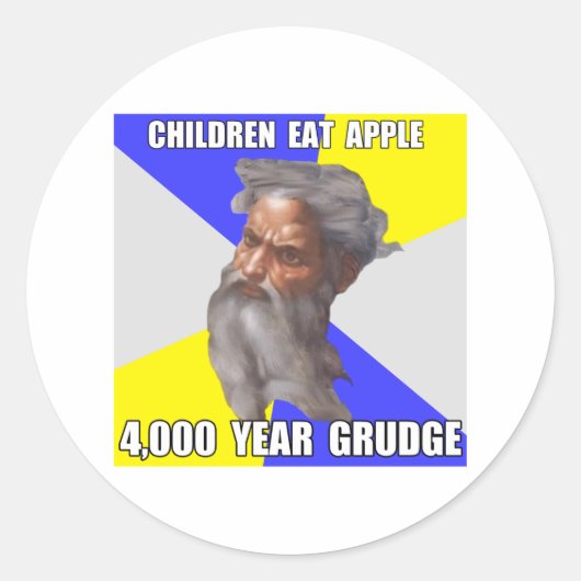 Sticker Rond Troll God Grudge (Devant)