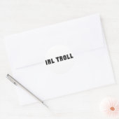Sticker Rond Troll IRL (Enveloppe)