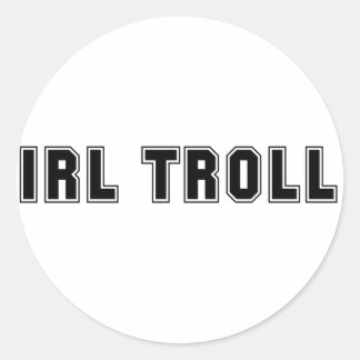 Sticker Rond Troll IRL
